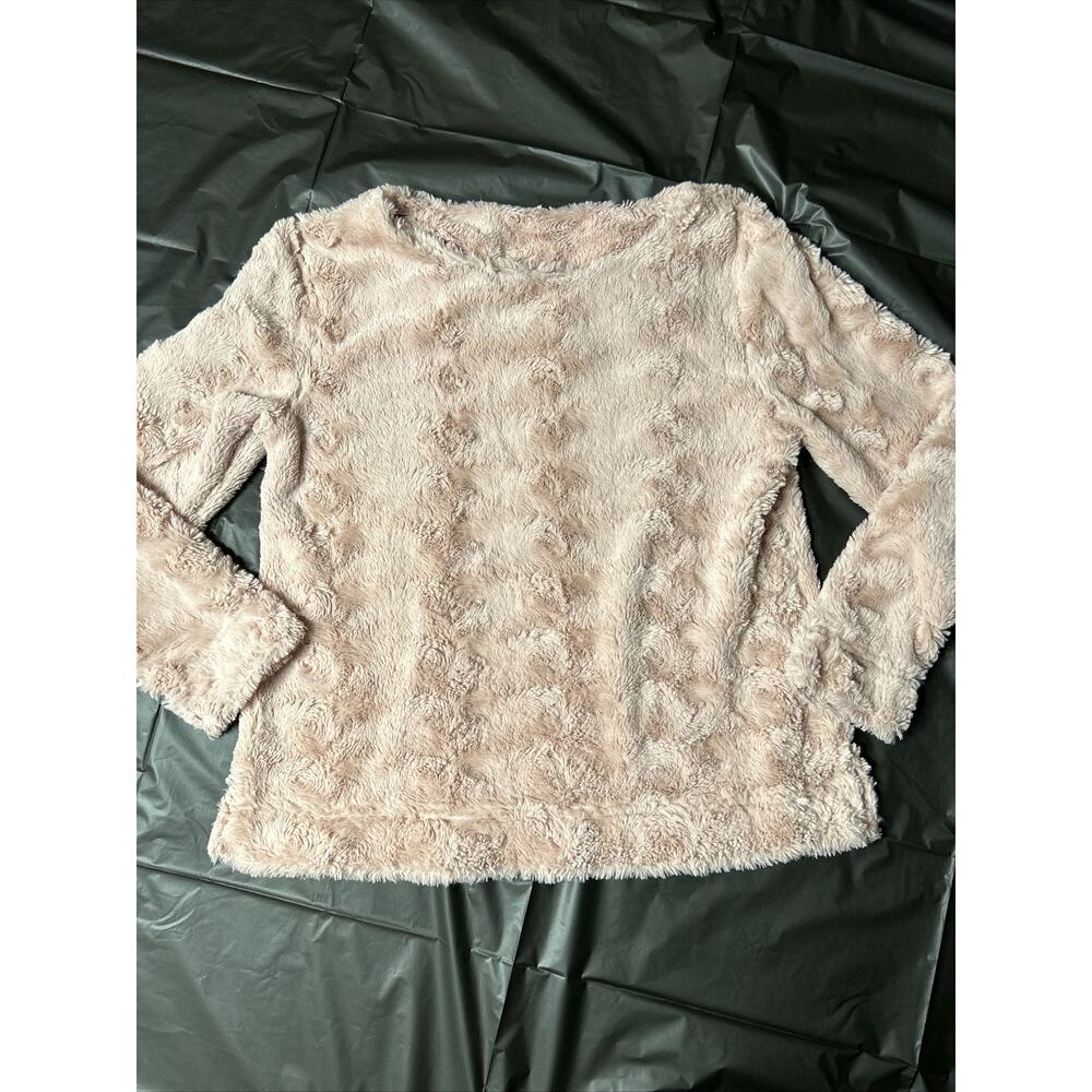 Women’s Size Small Massini Pink Fluffy Pullover Sweatshirt